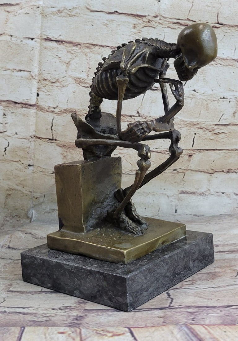 Thinker Bronze Sculptre - 3