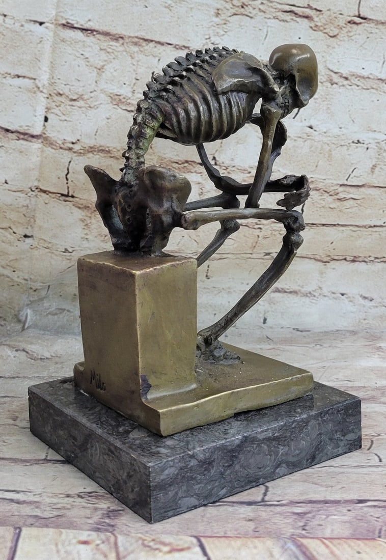 Thinker Bronze Sculptre - 4