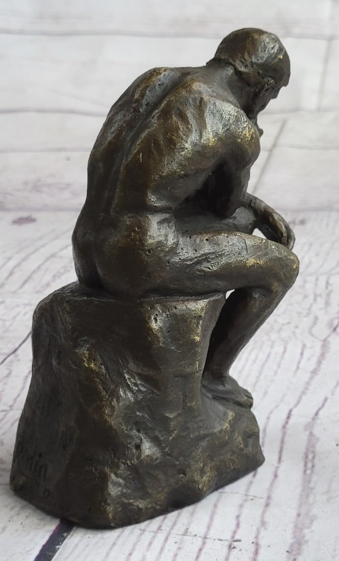 Thinker Bronze Sculpture - 4