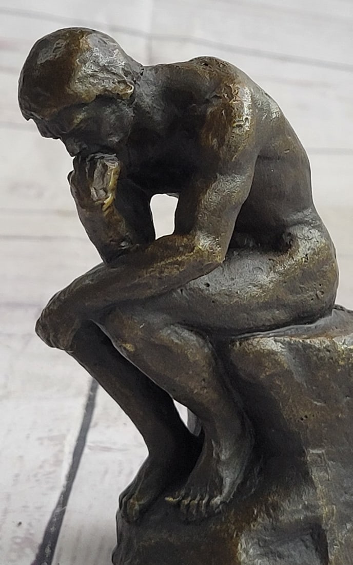 Thinker Bronze Sculpture - 6