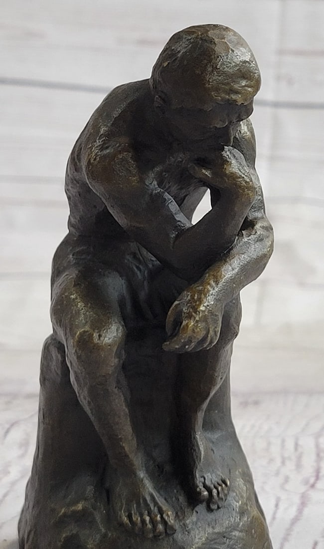 Thinker Bronze Sculpture - 7