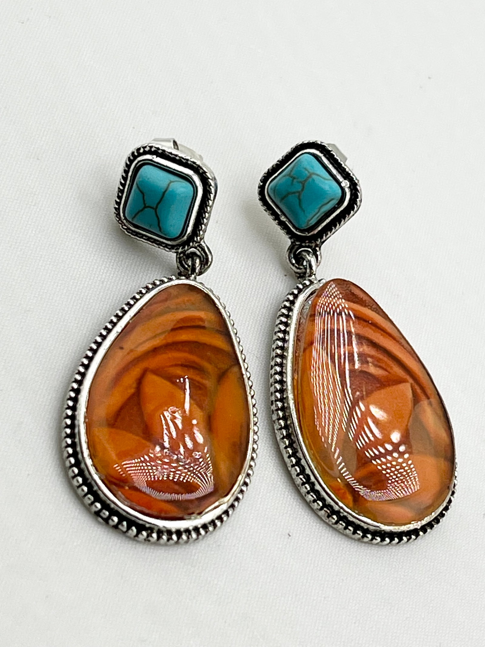 925 Sterling Silver Boho Flower Drop Earrings (1 of 4)