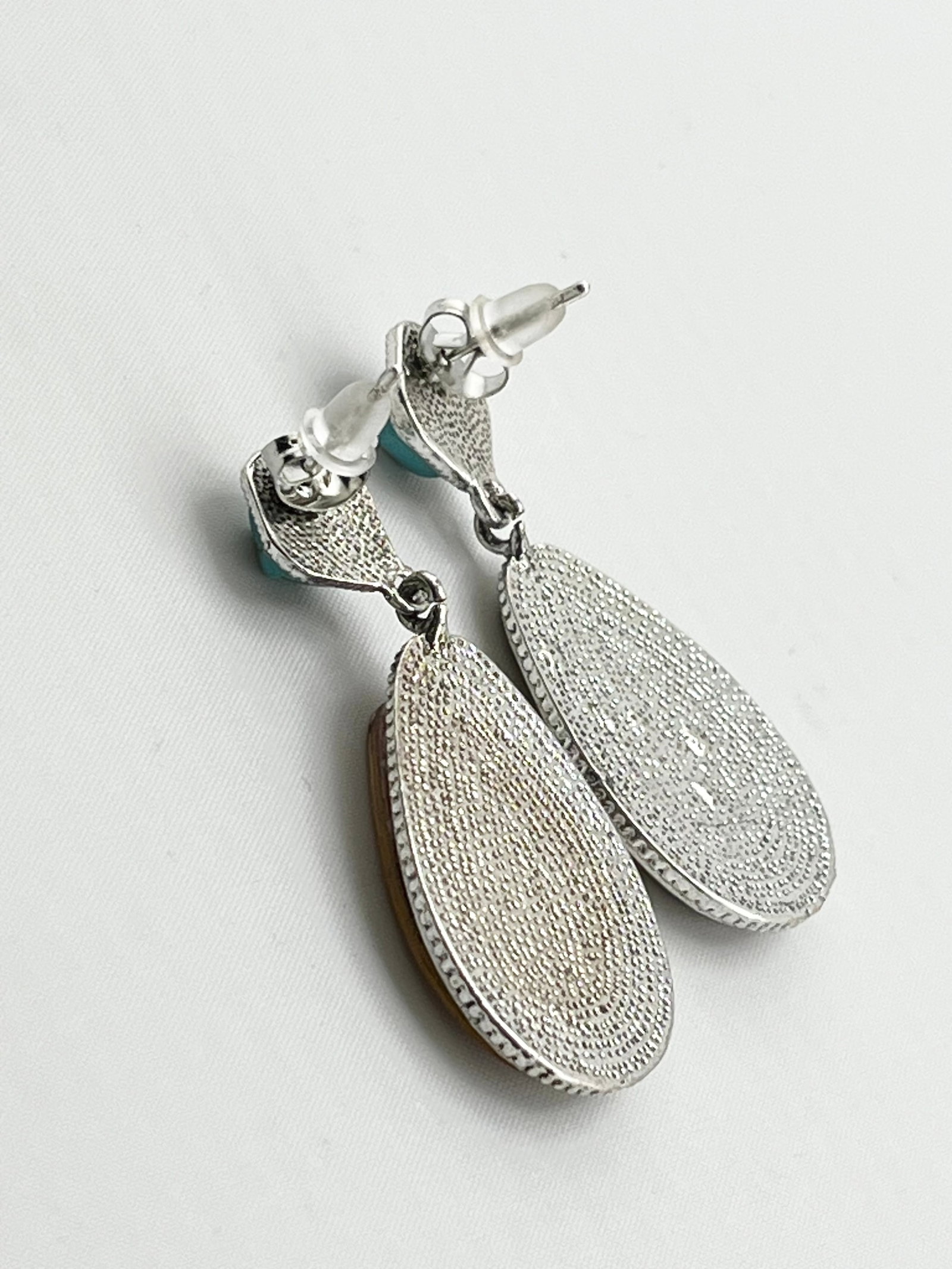 925 Sterling Silver Boho Flower Drop Earrings - 3