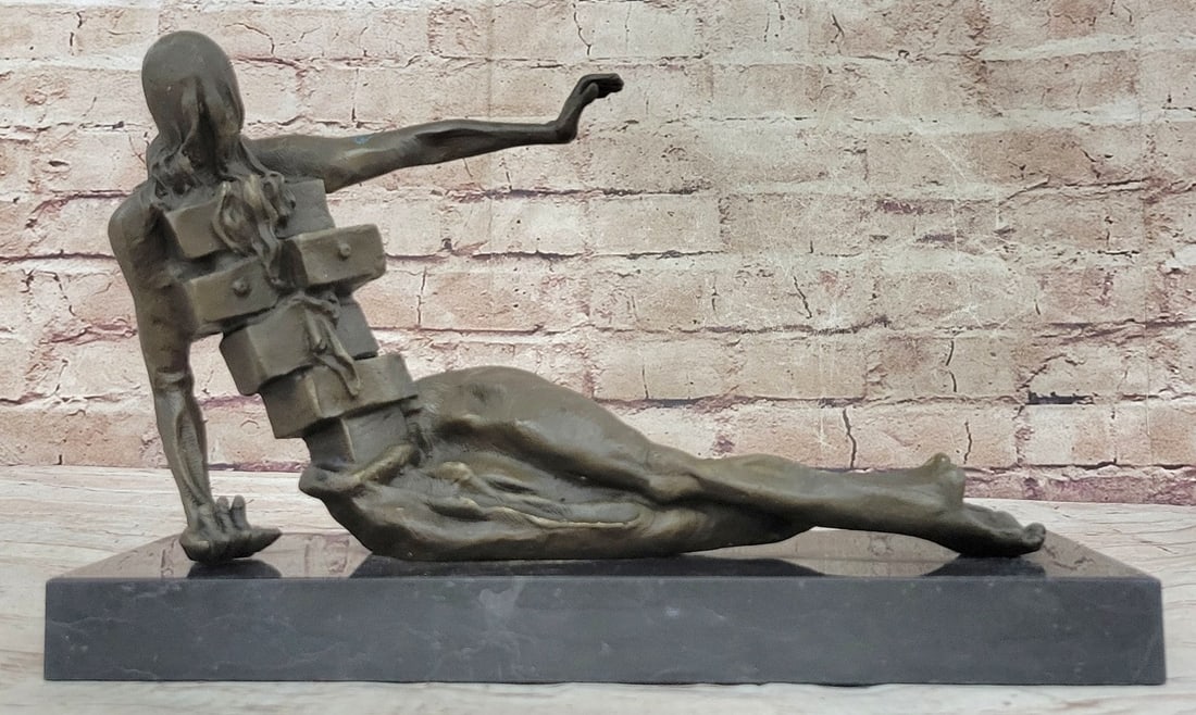 Modern Female Bronze Sculpture: The Persistence of Memory was a skilled draftsman, best known for the striking, bizarre, and beautiful images in his surrealist work, and painterly skills are often attributed to the influence of