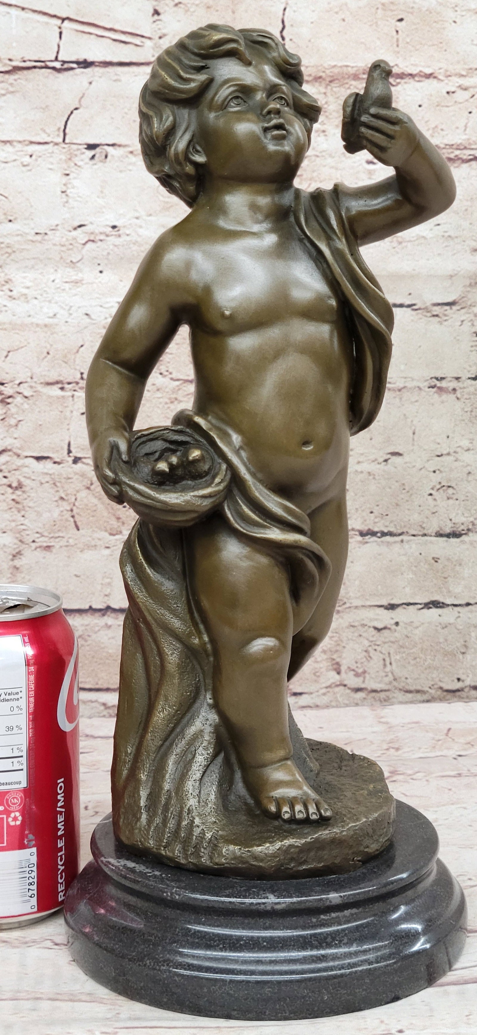 Delightful Boy Bronze Statue - 2