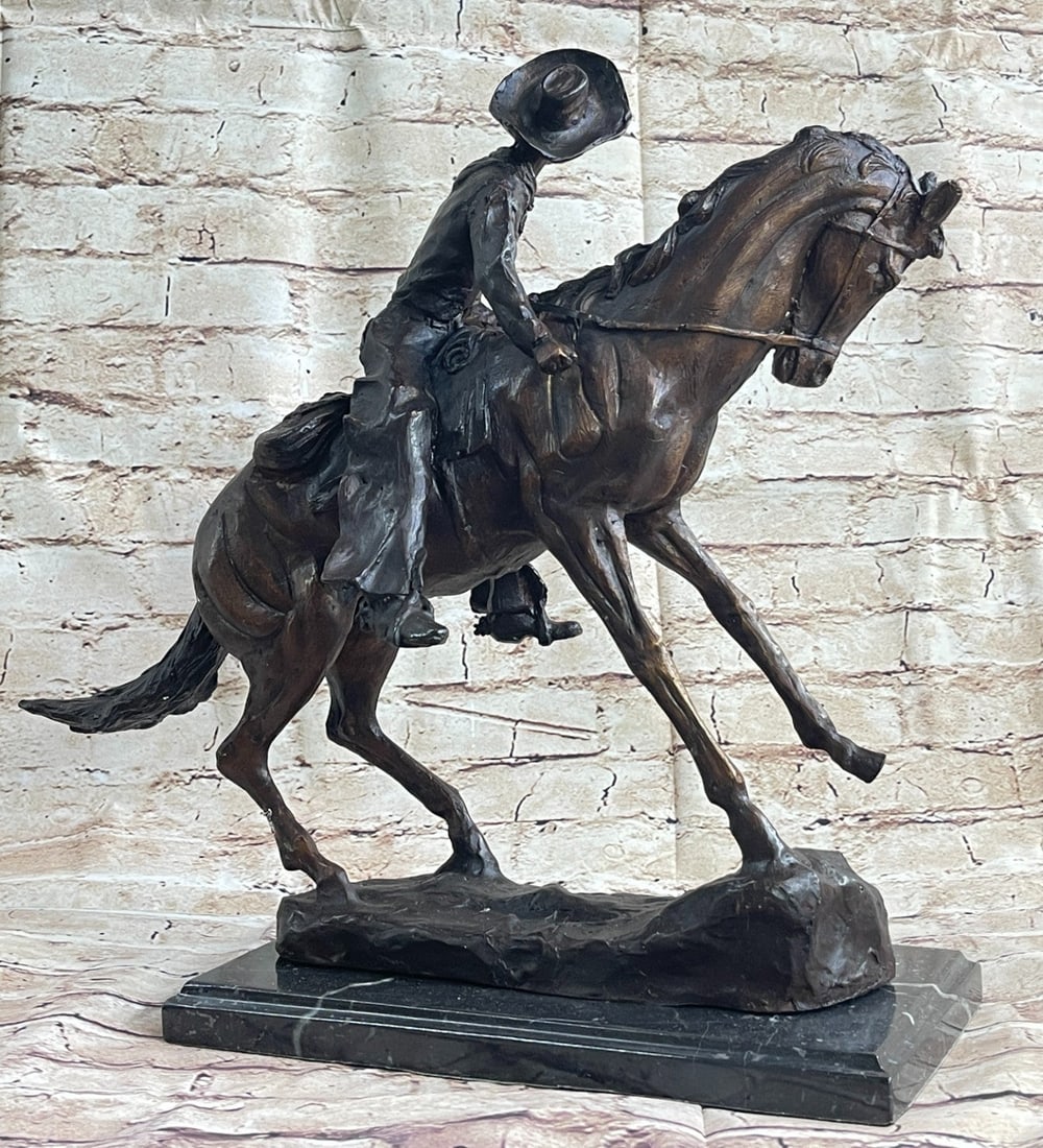 Cowboy Bronze Sculpture - 4