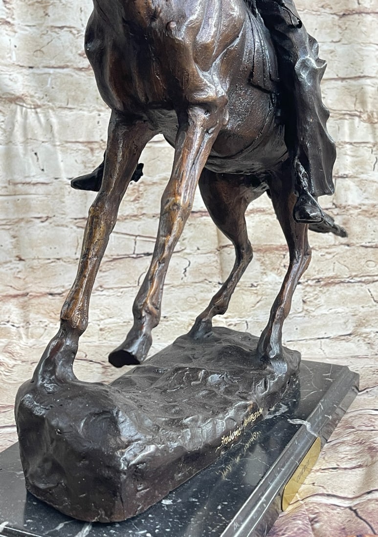 Cowboy Bronze Sculpture - 9