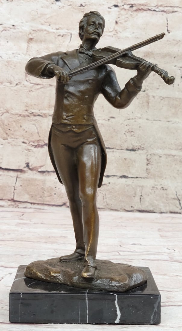 Johann Strauss playing the Violin Bronze Sculpture (1 of 9)