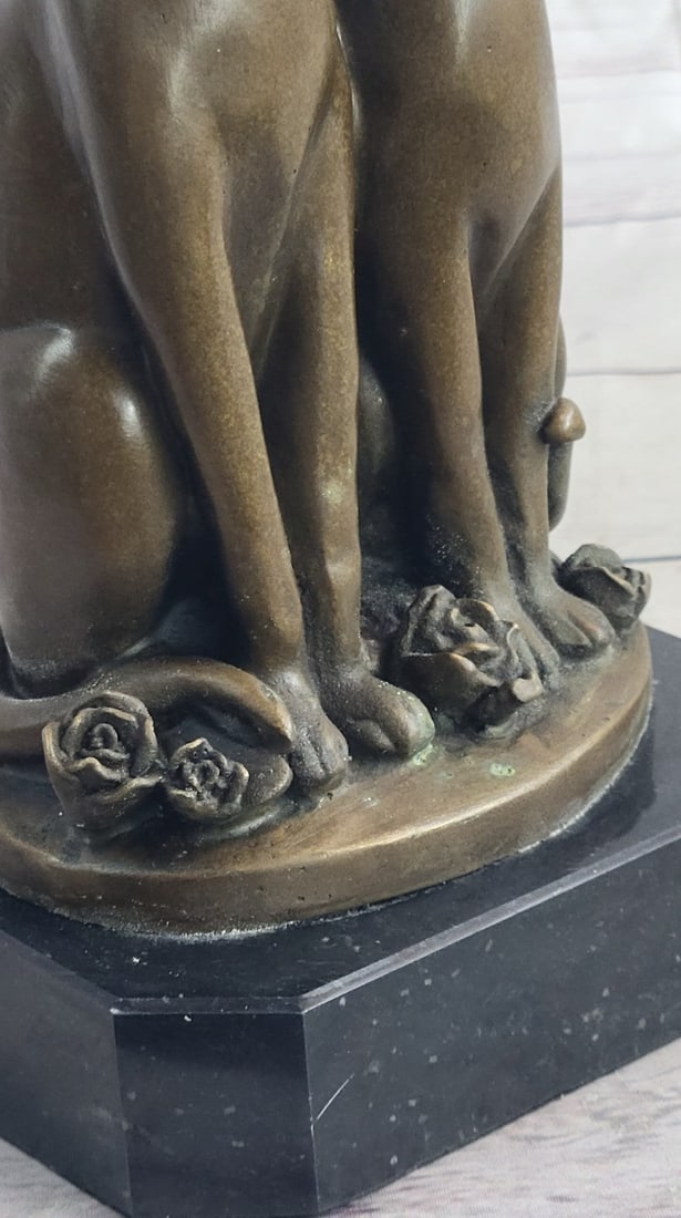 Two Cat Bronze Figurine - 9