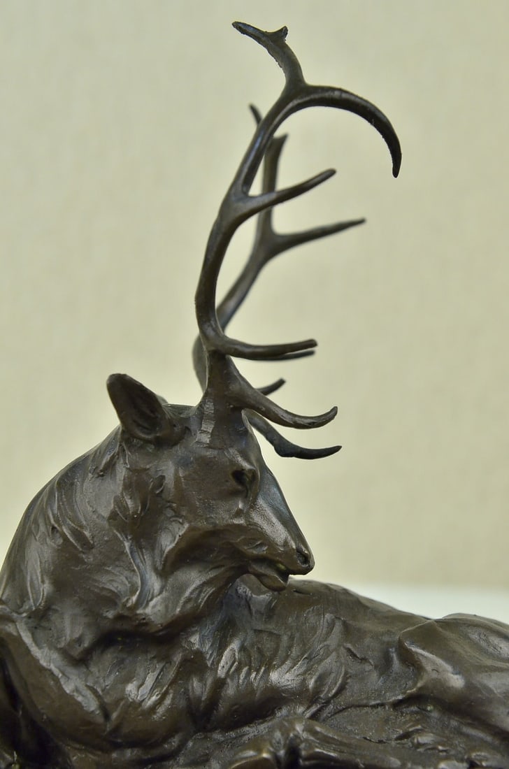 Deer Bronze Sculpture - 8