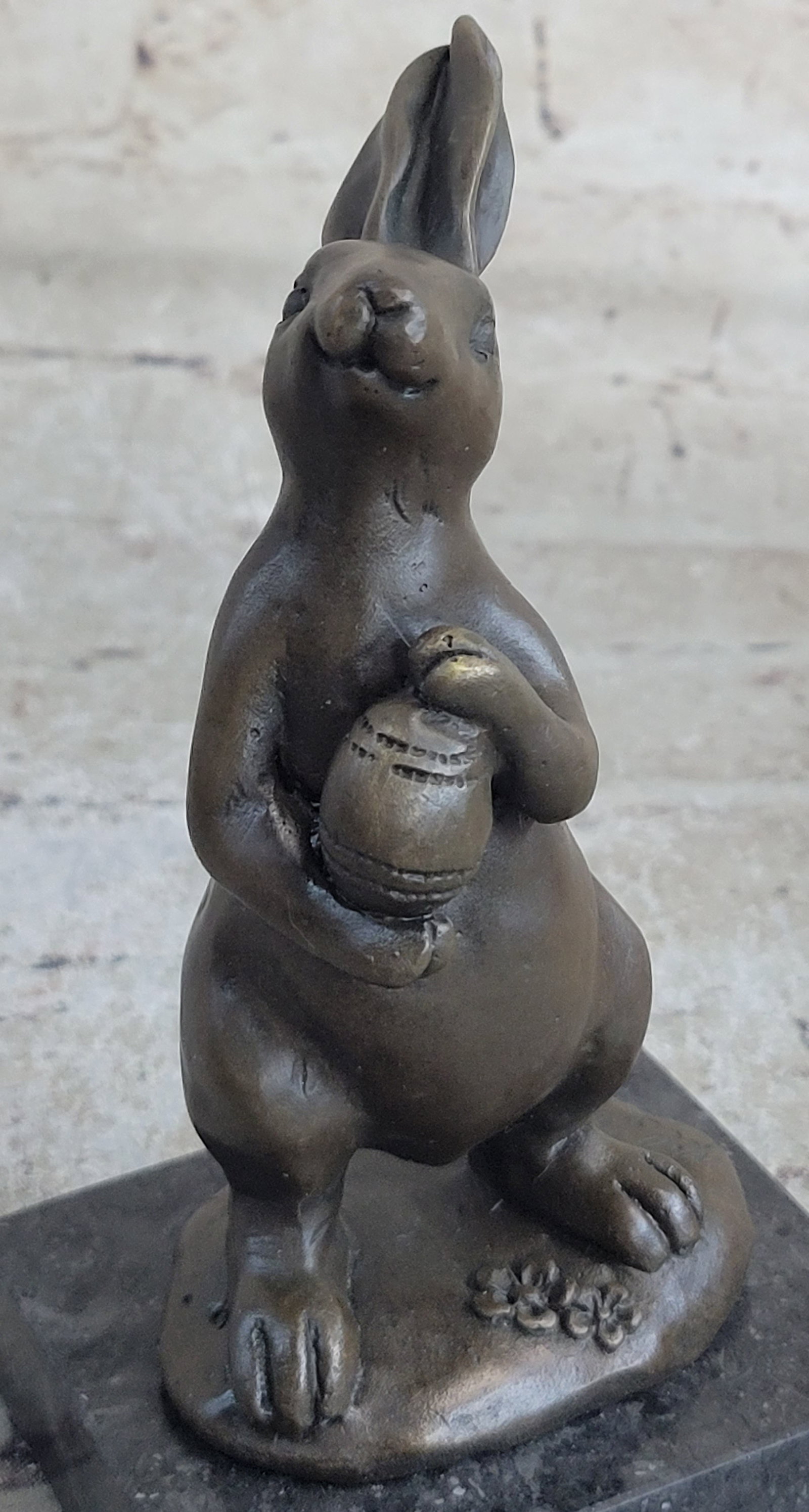 Mini Easter Bunny Bronze Sculpture - 8