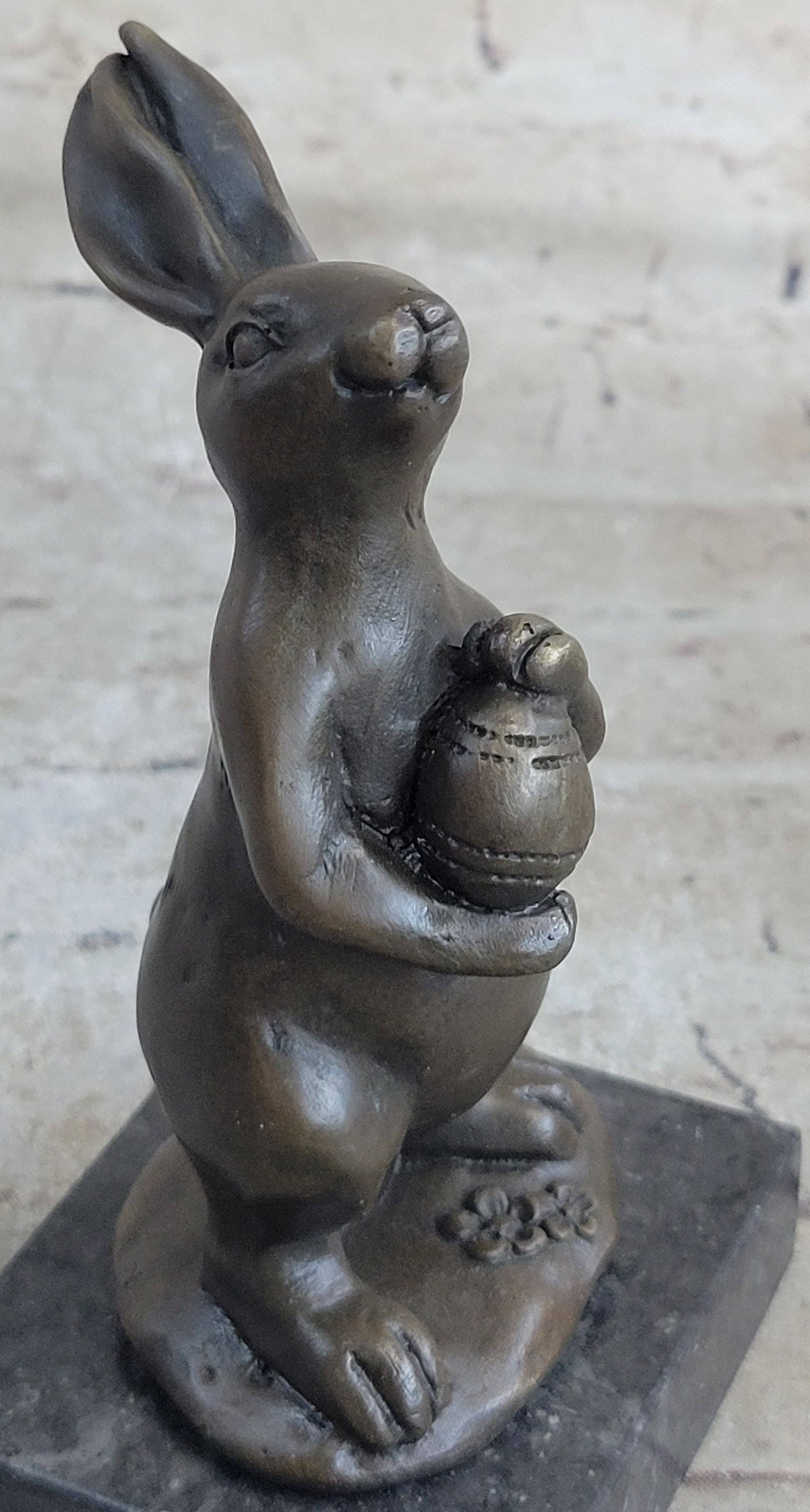 Mini Easter Bunny Bronze Sculpture - 9