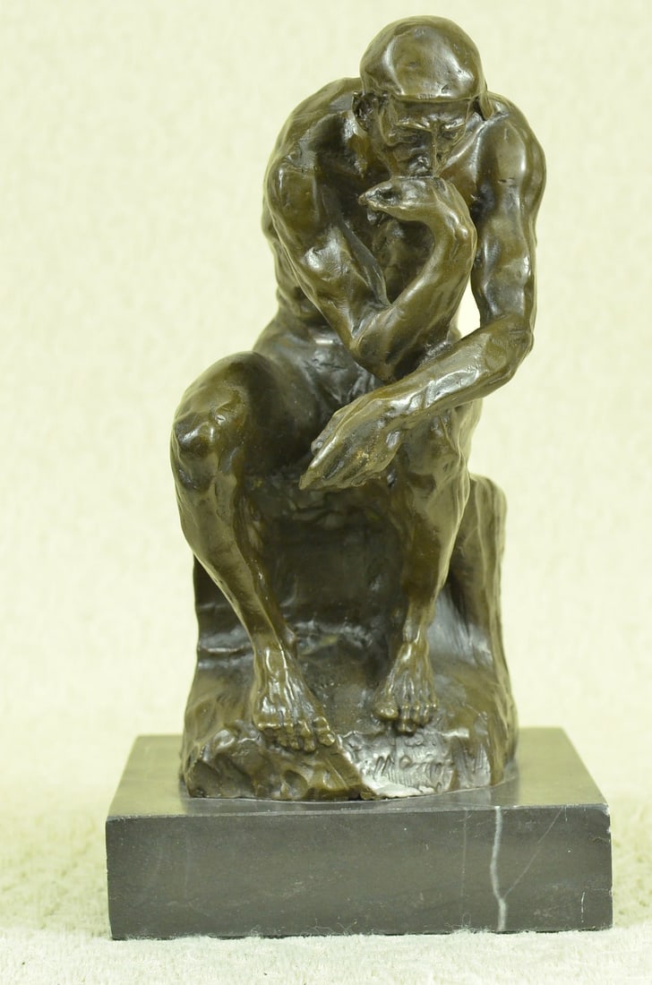The Thinker Bronze Sculpture: Often used as a symbol of Philosophy, the sculpture of a man in deep thought is quite popular across the world. The man is deep in thought contemplating an internal conflict that has been plaguing his
