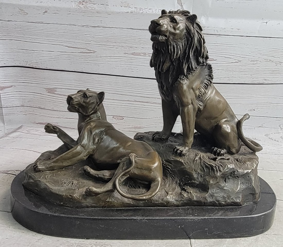 Lion Animal Edition Bronze Sculpture (1 of 9)