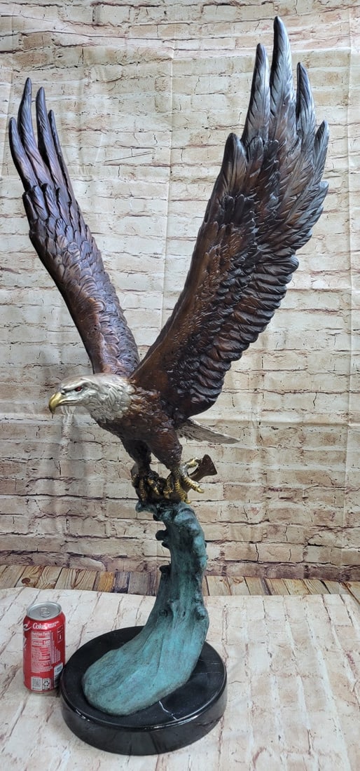 American Eagle Bronze Sculpture - 2
