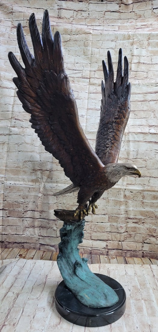 American Eagle Bronze Sculpture - 3