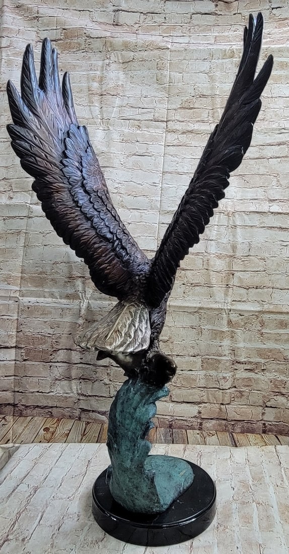 American Eagle Bronze Sculpture - 5
