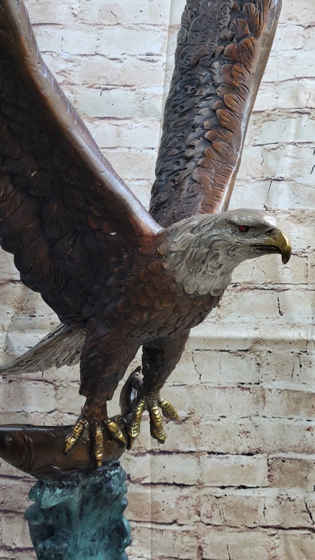 American Eagle Bronze Sculpture - 7