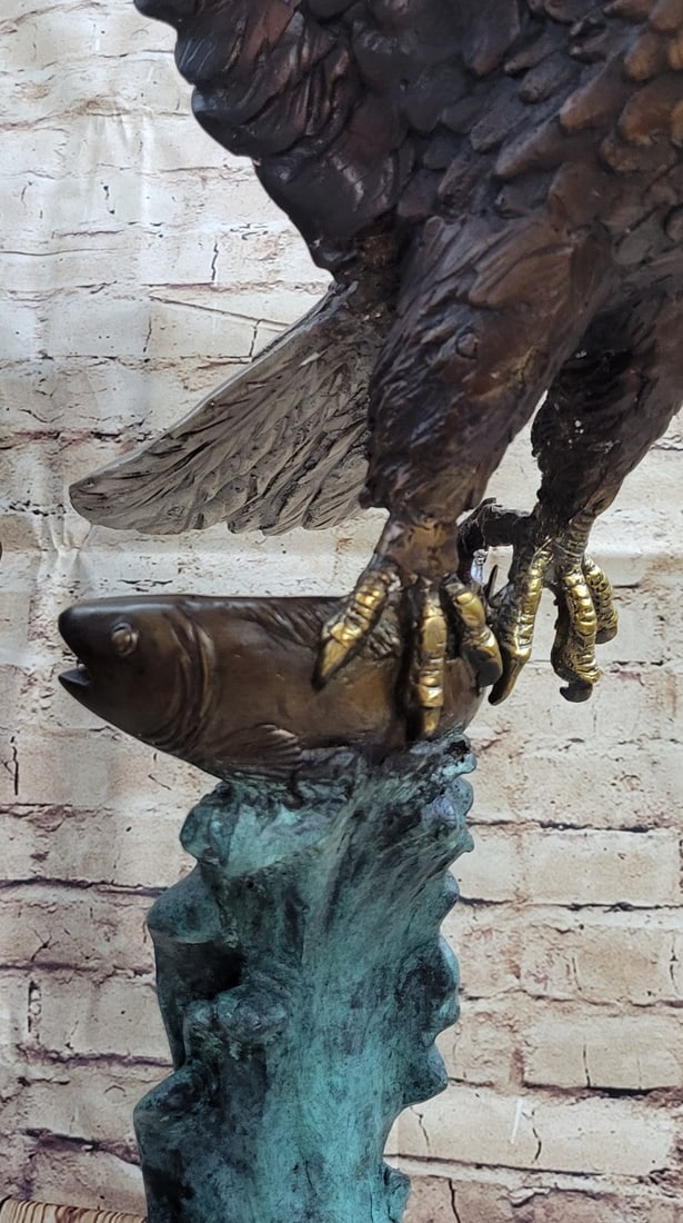 American Eagle Bronze Sculpture - 8