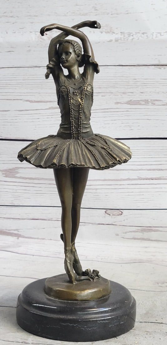 Lady Ballerina Bronze Sculpture - 3