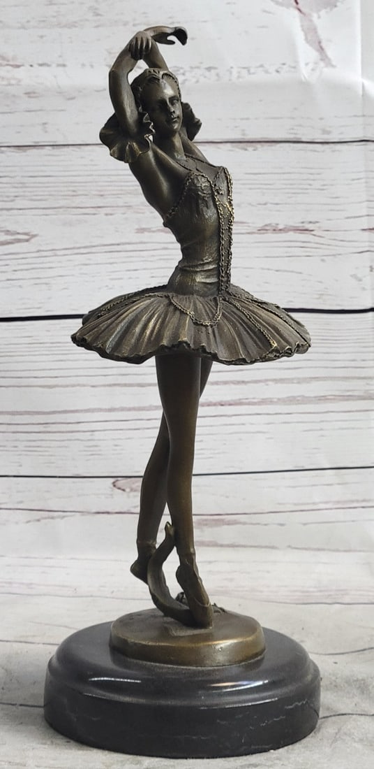 Lady Ballerina Bronze Sculpture - 4