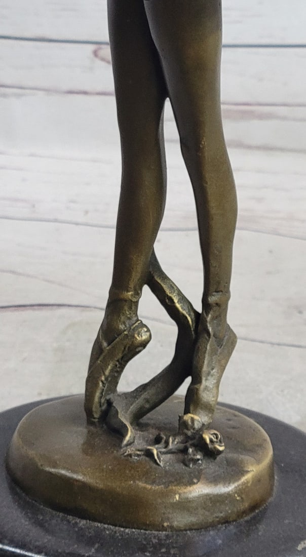 Lady Ballerina Bronze Sculpture - 9