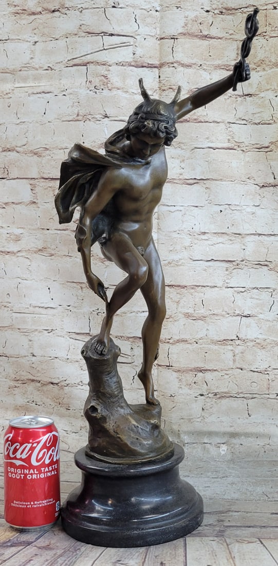 Flying Mercury Bronze Sculpture - 2