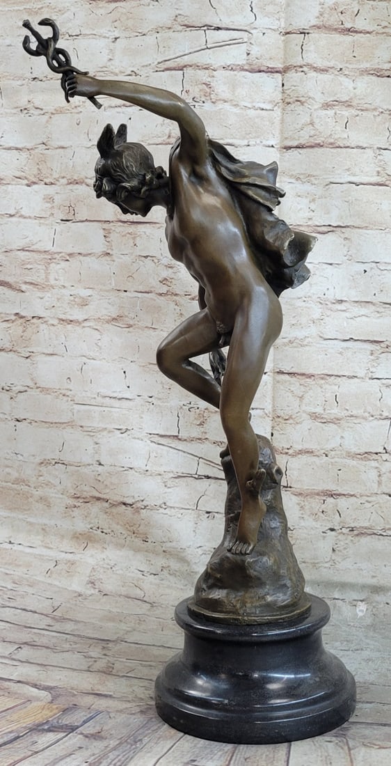 Flying Mercury Bronze Sculpture - 4