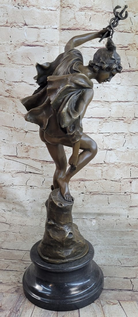 Flying Mercury Bronze Sculpture - 6