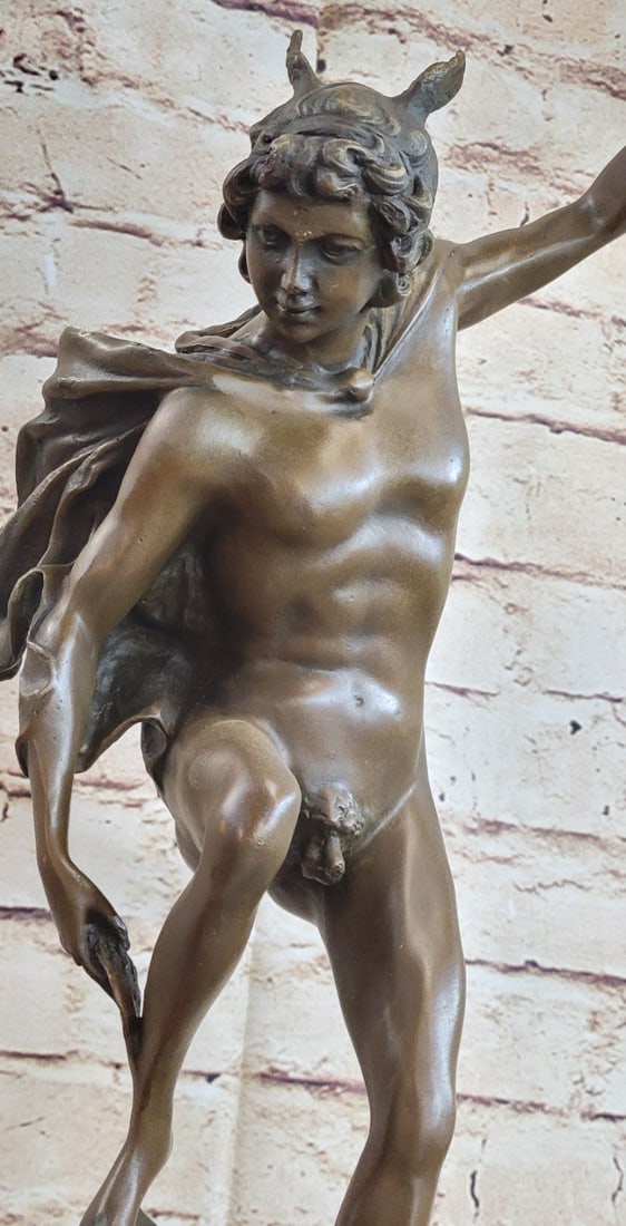 Flying Mercury Bronze Sculpture - 7