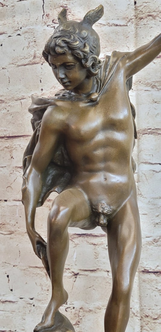 Flying Mercury Bronze Sculpture - 8