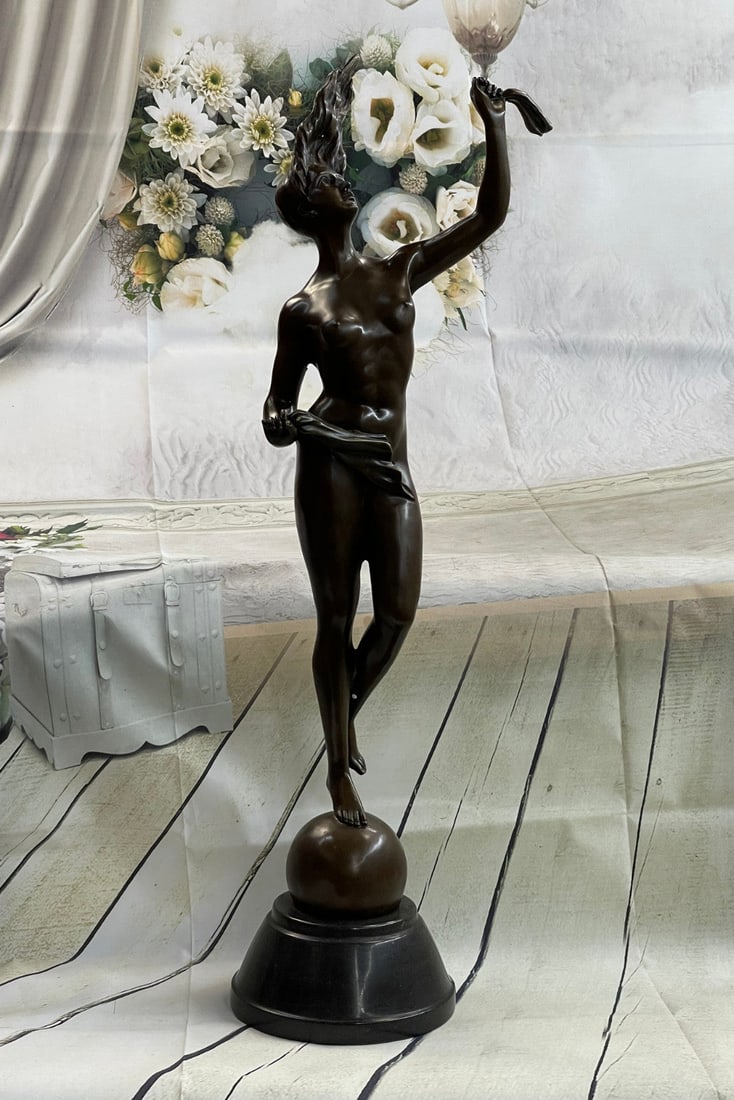 Sea Goddess Bronze Sculpture: This is a fine Venetian bronze figure attributed to Danese Cattaneo from the mid-16th century and the price is very low for such a famous artist like this one. A late 19th-century bronze figure of a