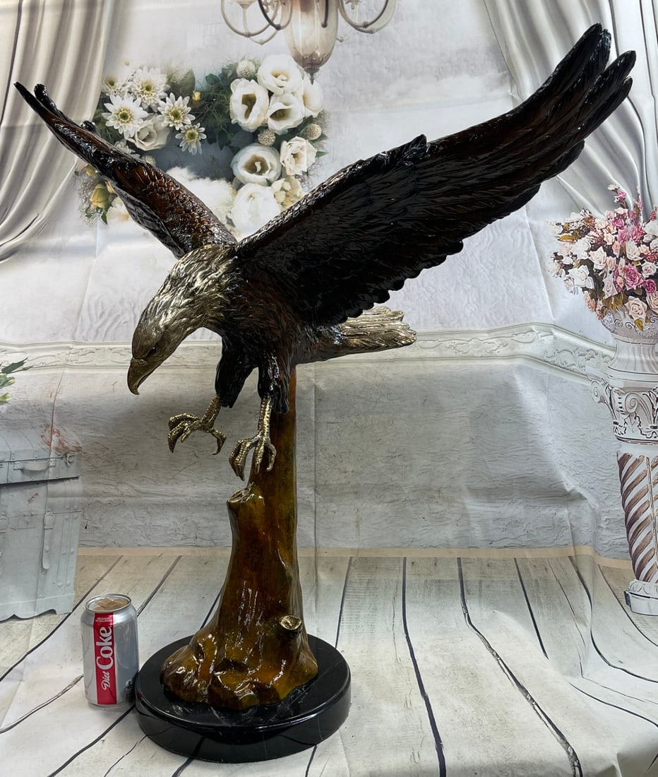 American Eagle Bronze Sculpture - 2