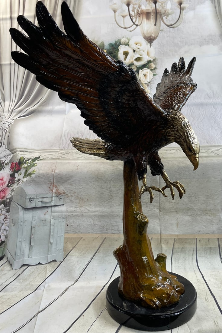 American Eagle Bronze Sculpture - 4