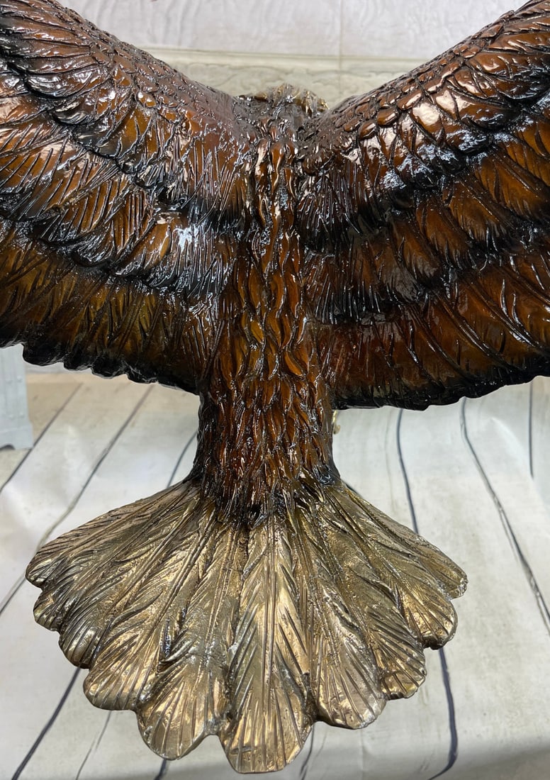 American Eagle Bronze Sculpture - 7