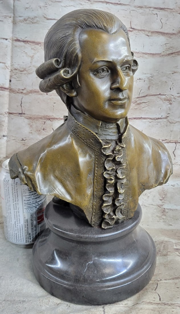 Mozart Bust Bronze Statue - 2