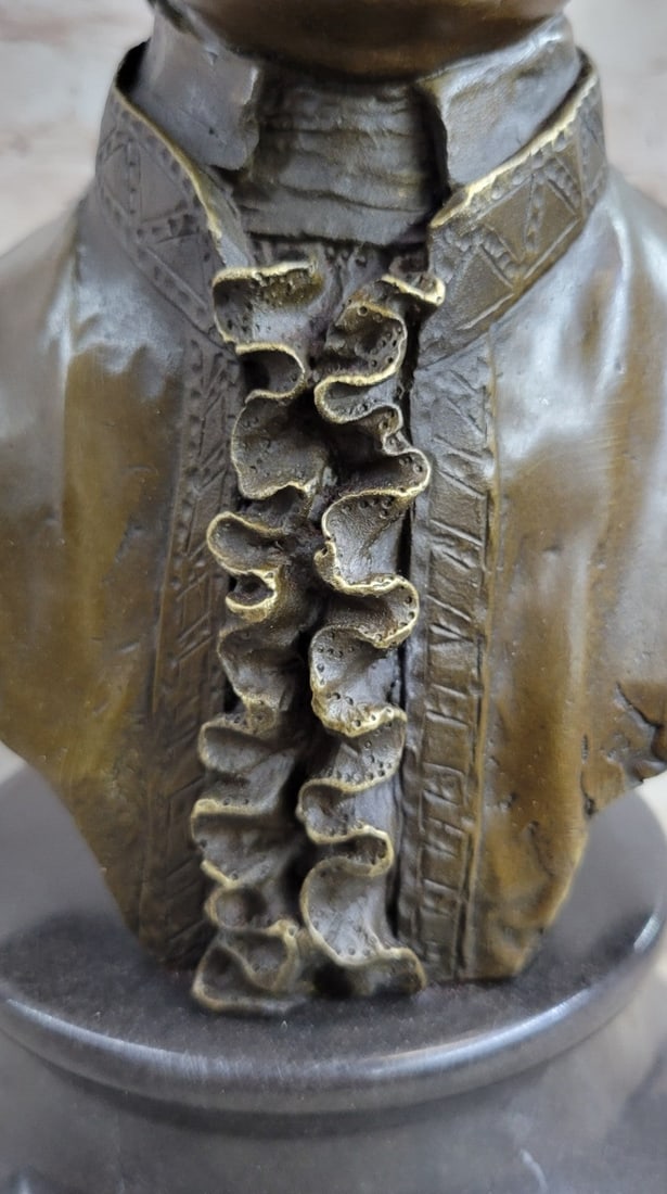 Mozart Bust Bronze Statue - 7