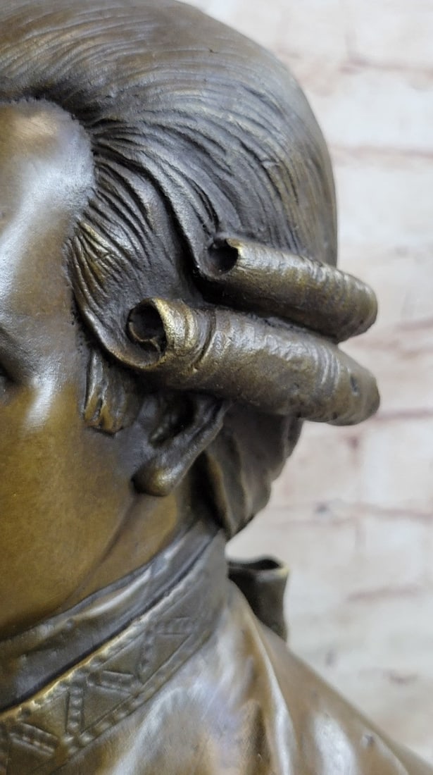 Mozart Bust Bronze Statue - 8