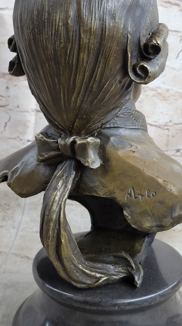 Mozart Bust Bronze Statue - 9