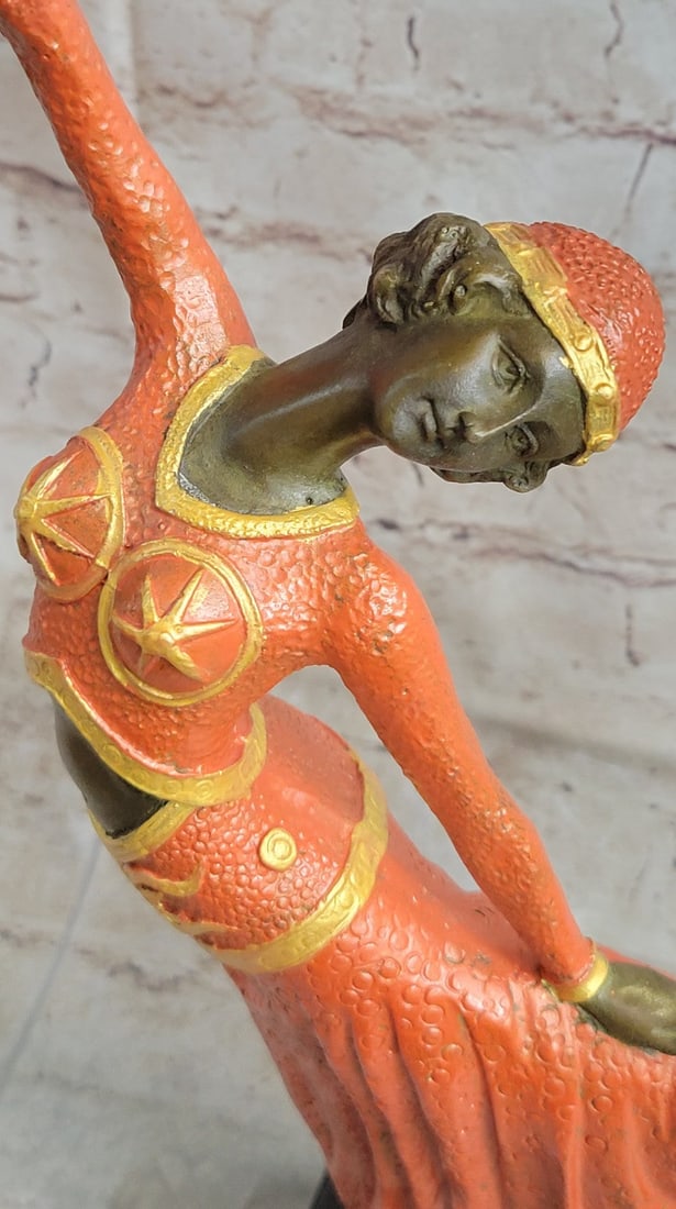 Dancer with Striking Pose Bronze Statue - 8