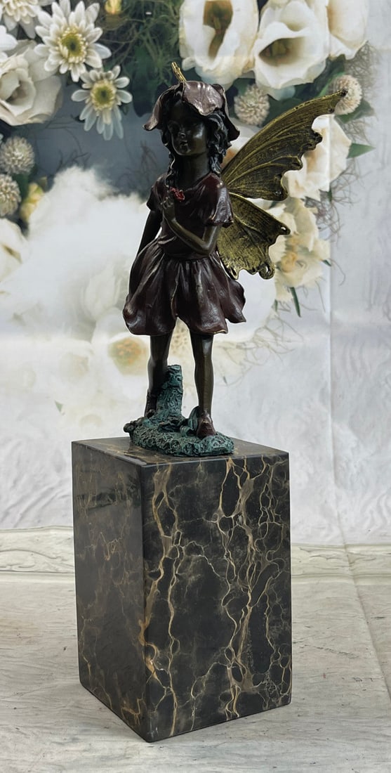 Angel Bronze Figure - 3