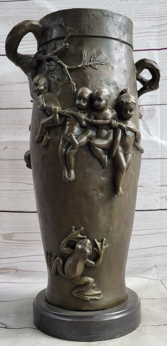 Babies Bronze Urn Statue (1 of 9)