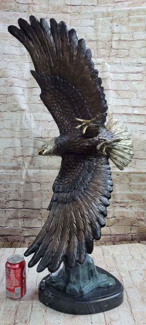 Large Eagle Bronze Sculpture - 2