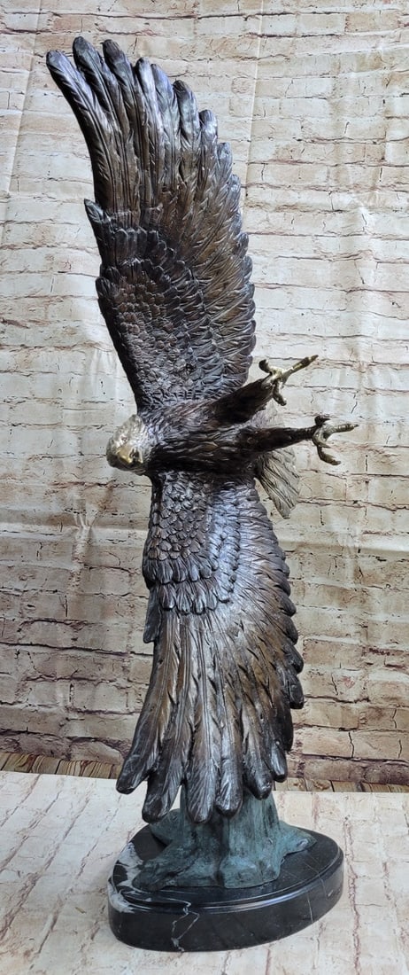 Large Eagle Bronze Sculpture - 4