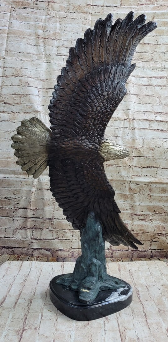 Large Eagle Bronze Sculpture - 5