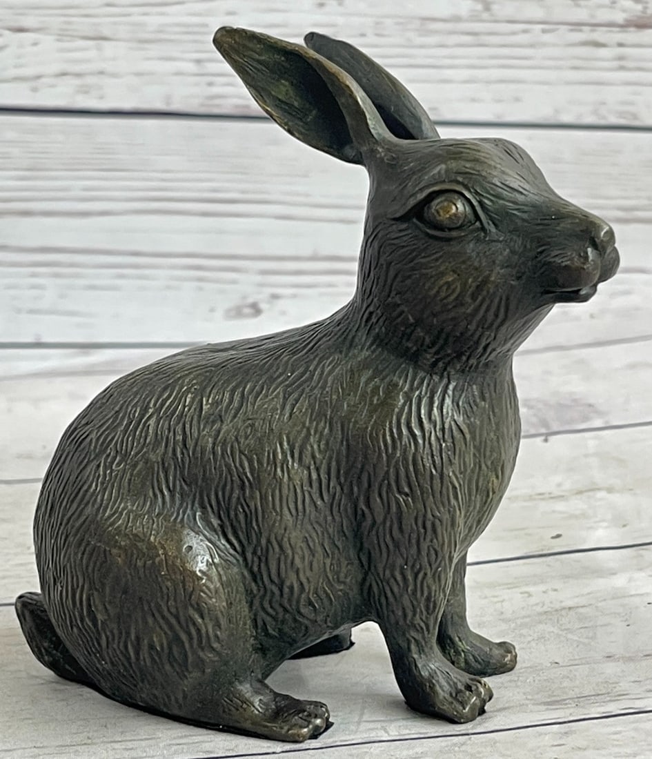 Bunny Rabbit Bronze Statue - 3