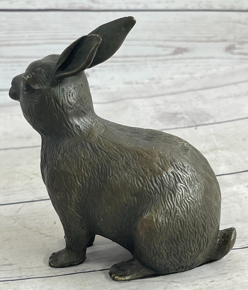 Bunny Rabbit Bronze Statue - 5