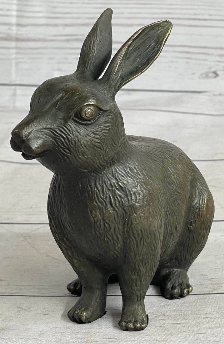 Bunny Rabbit Bronze Statue - 9