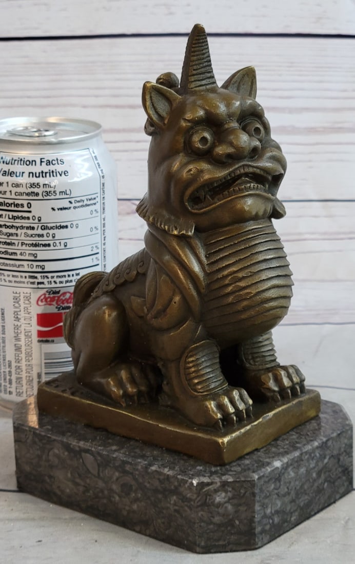 Foo Dog Bronze Sculpture - 2