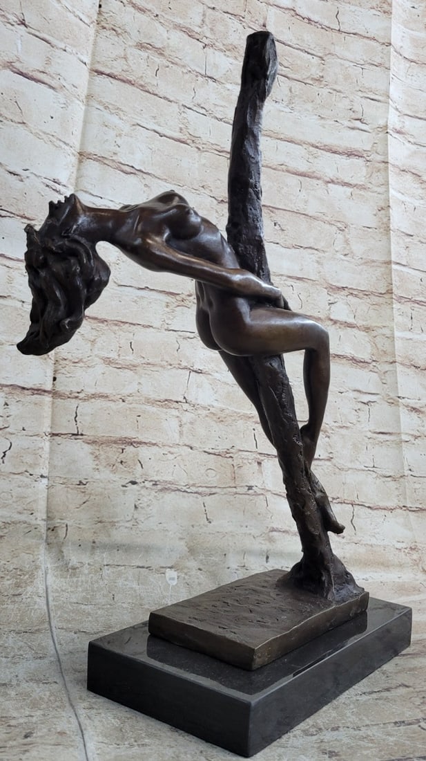 Sexual Nude Erotic Bronze Sculpture: This Bronze Sculpture will go beautifully put in any room of the house or as a gift. The quality of this refined art is rarely found in re-casted Bronzes. This Sculpture was cast using the Lost Wax